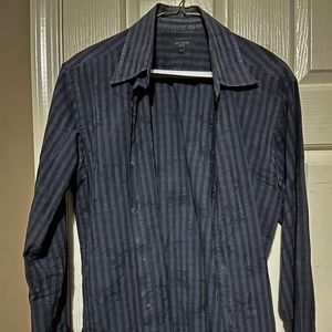 Ted Baker Blue Patterned Dress Shirt size 4